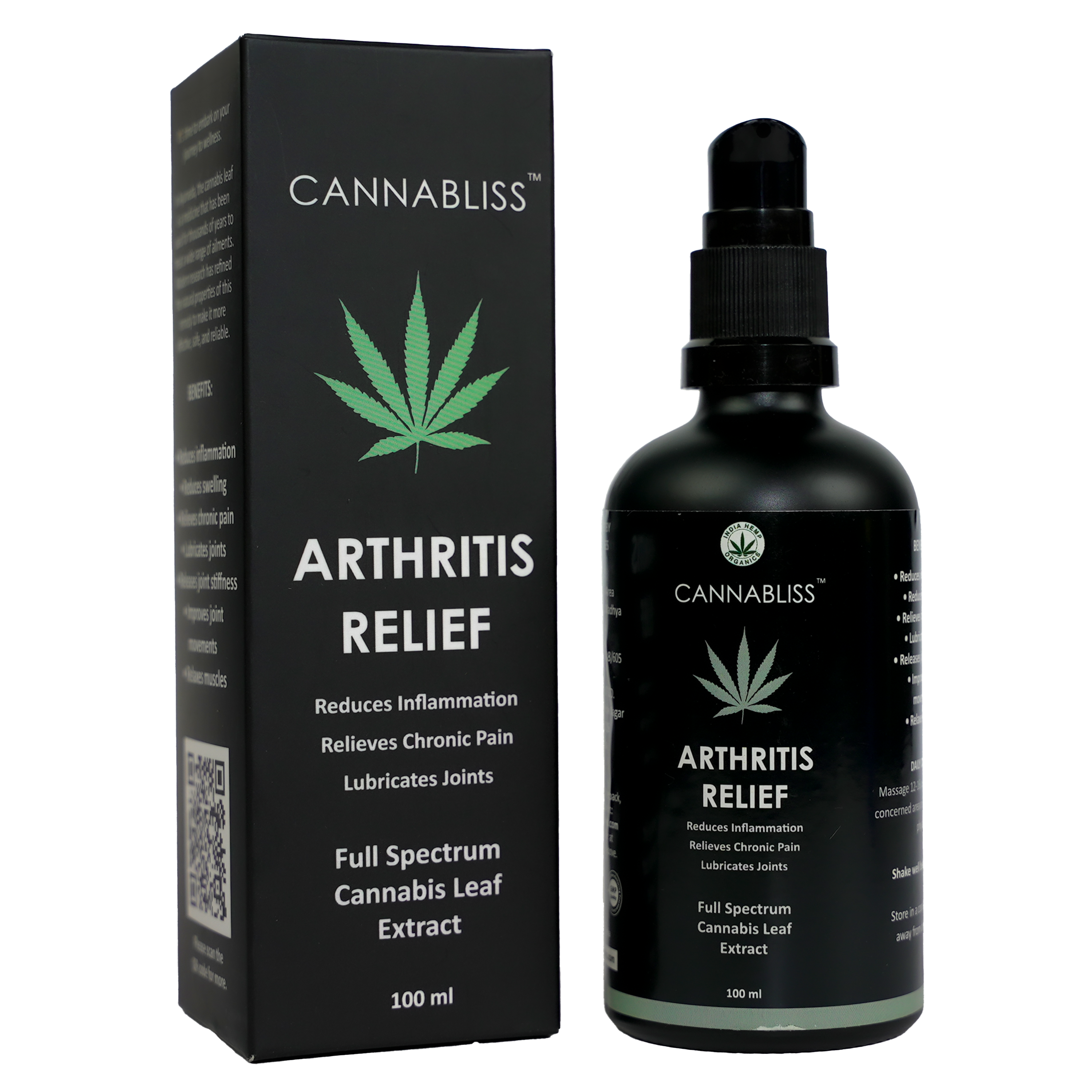 India Hemp Cannabliss Arthritis Relief 100ml