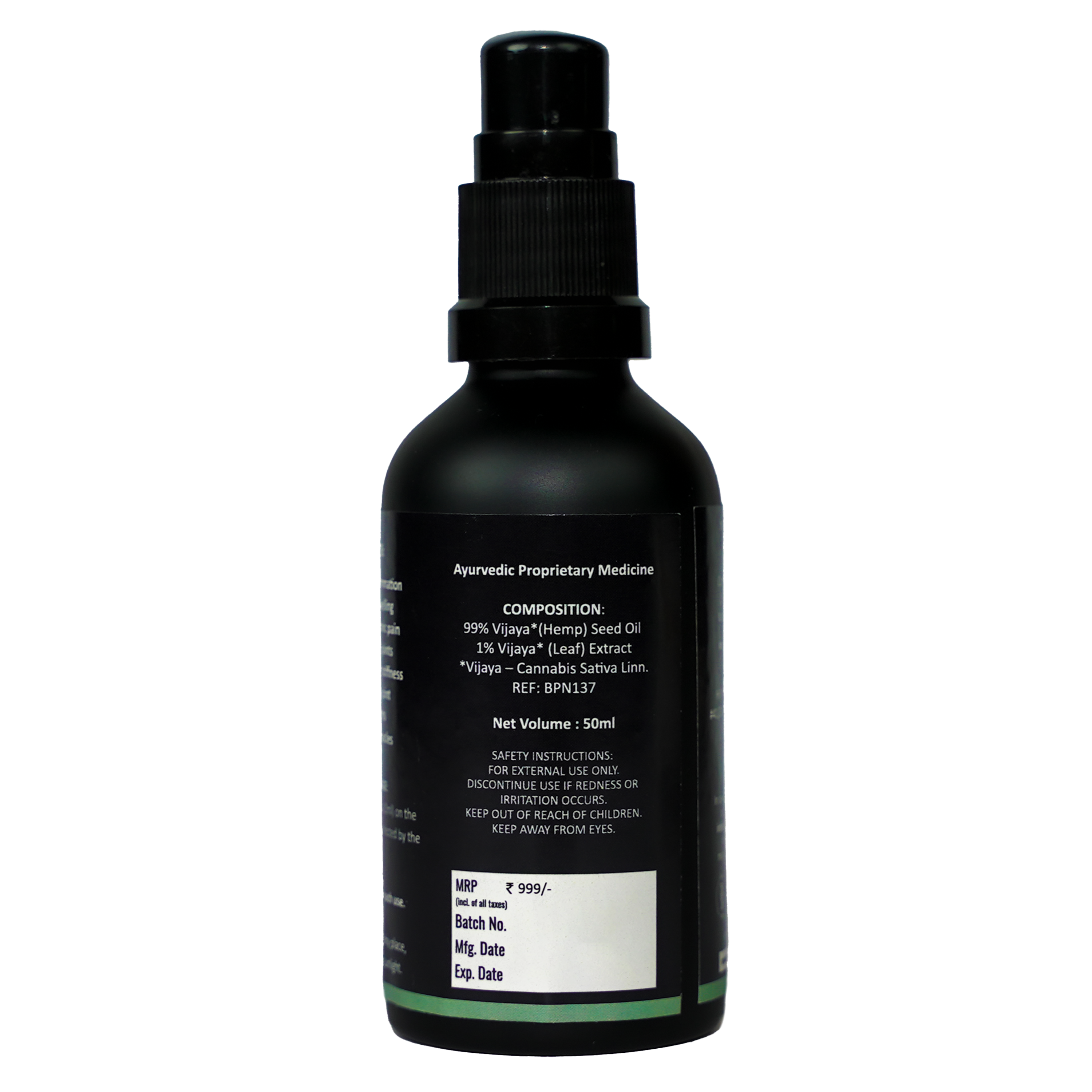 India Hemp Cannabliss Arthritis Relief 50ml