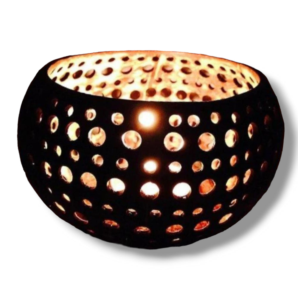 Comorin Coconuts Peekaboo: Handcrafted Tea Light Candle Holder