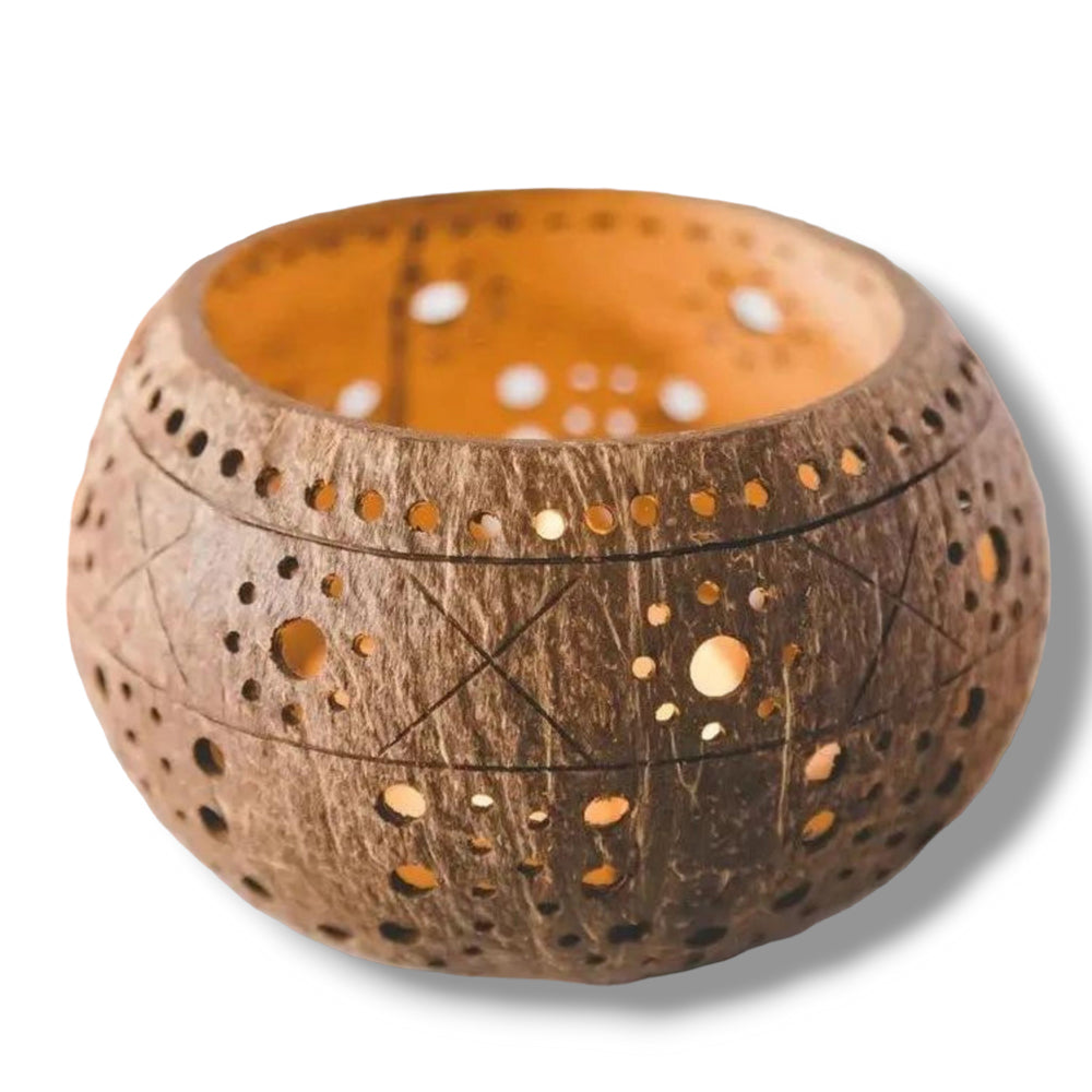 Comorin Coconuts Traditional: Handcrafted Tea Light Candle Holder