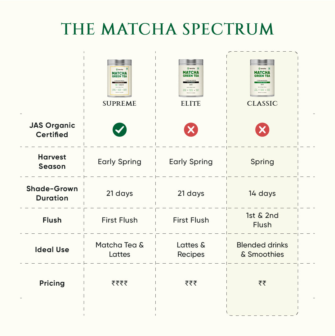 Tencha Ceremonial Matcha With Free Spoon | 60 Servings 30 Gm X 2 Packs, 30 grams