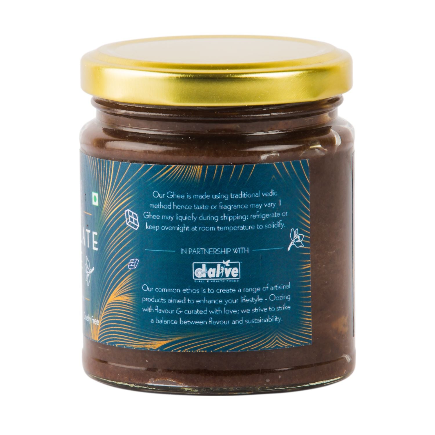 Praakritik Artisanal Chocolate Ghee Spread With Madagascar Vanilla 200g