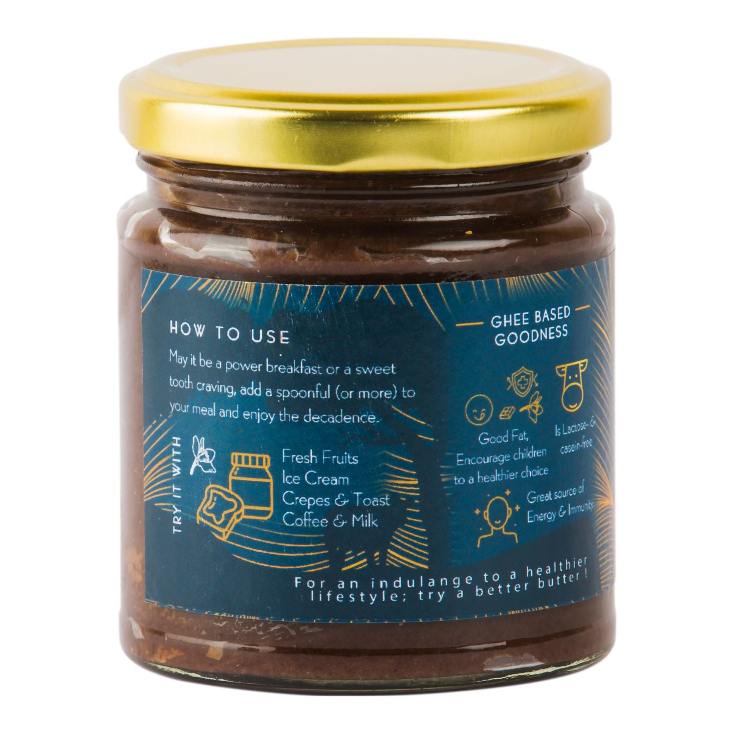 Praakritik Artisanal Chocolate Ghee Spread With Madagascar Vanilla 200g