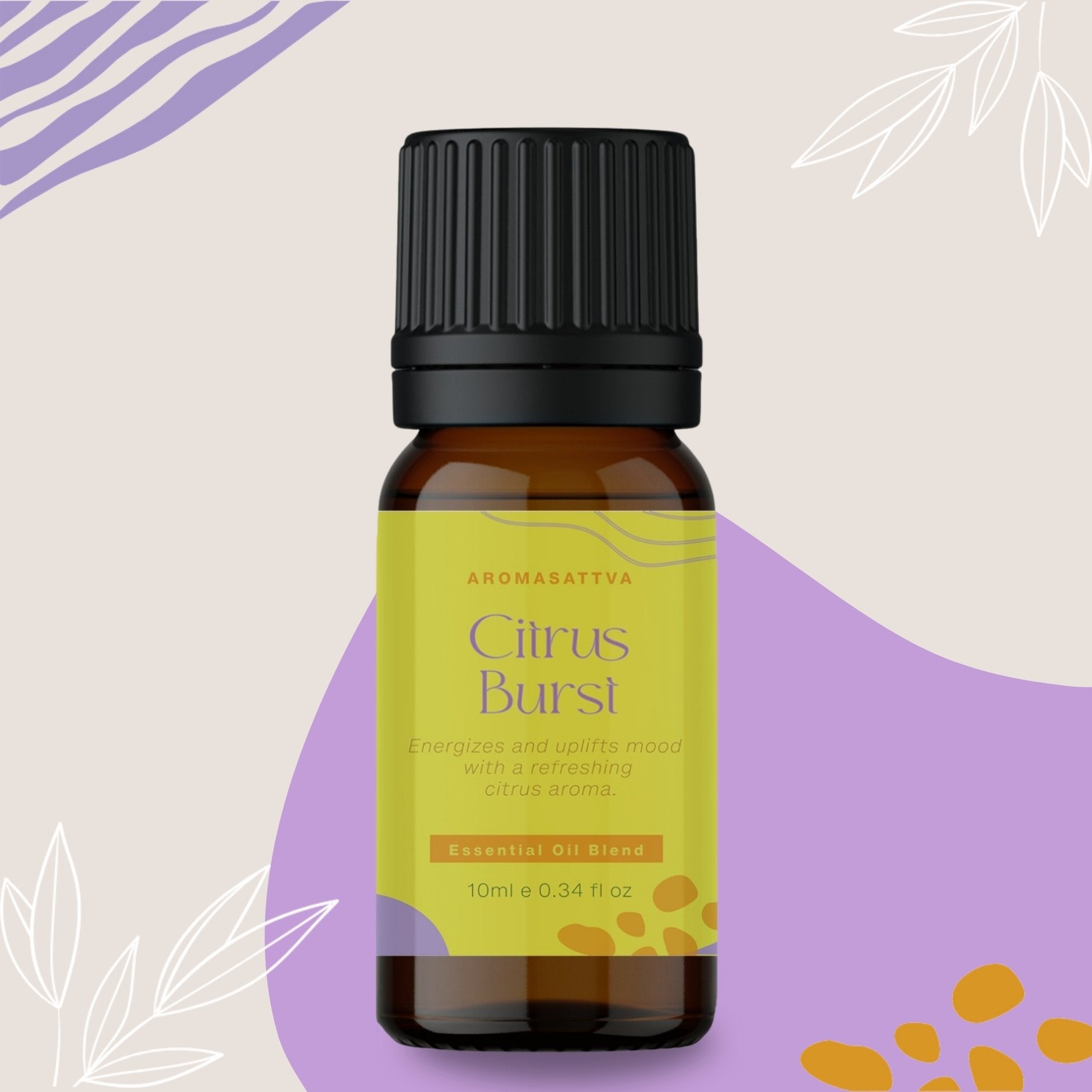 Aromasattva Essential Oil Blend-Citrus Burst 10ml