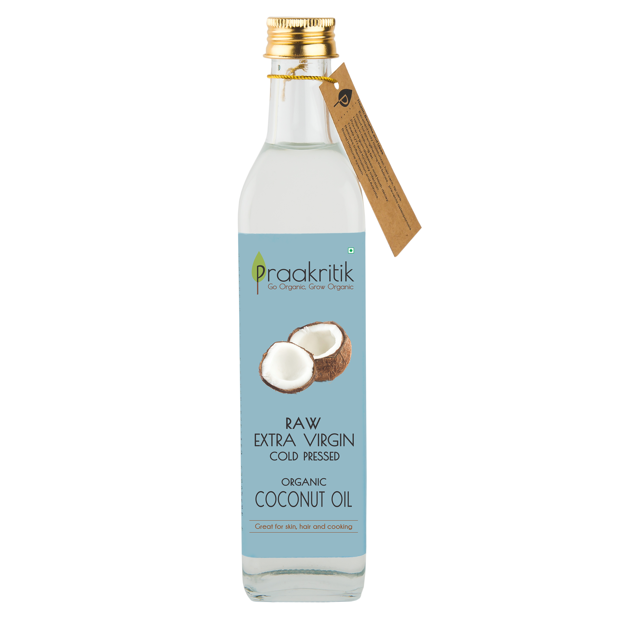 Praakritik Organic Cold Pressed Extra Virgin Coconut Oil