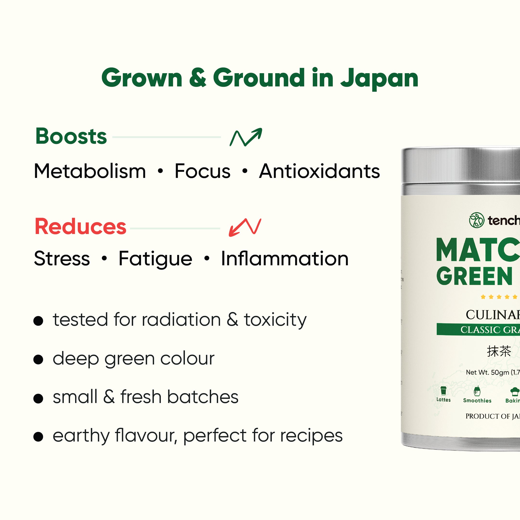 Tencha Culinary Matcha 50Gm, Pack Of 2, 50 grams