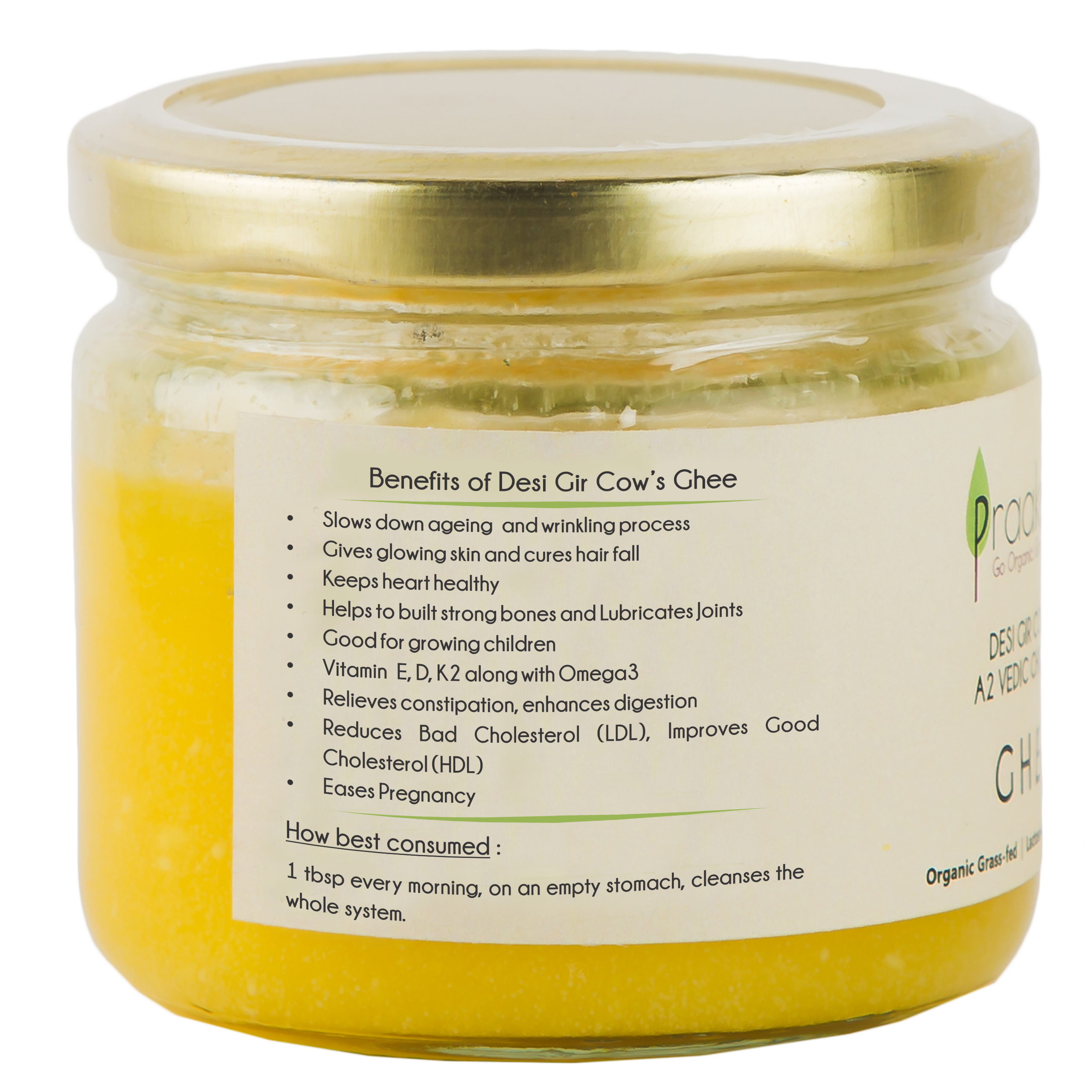 Praakritik A2 Bilona Gir Cow Ghee Vedic Churned