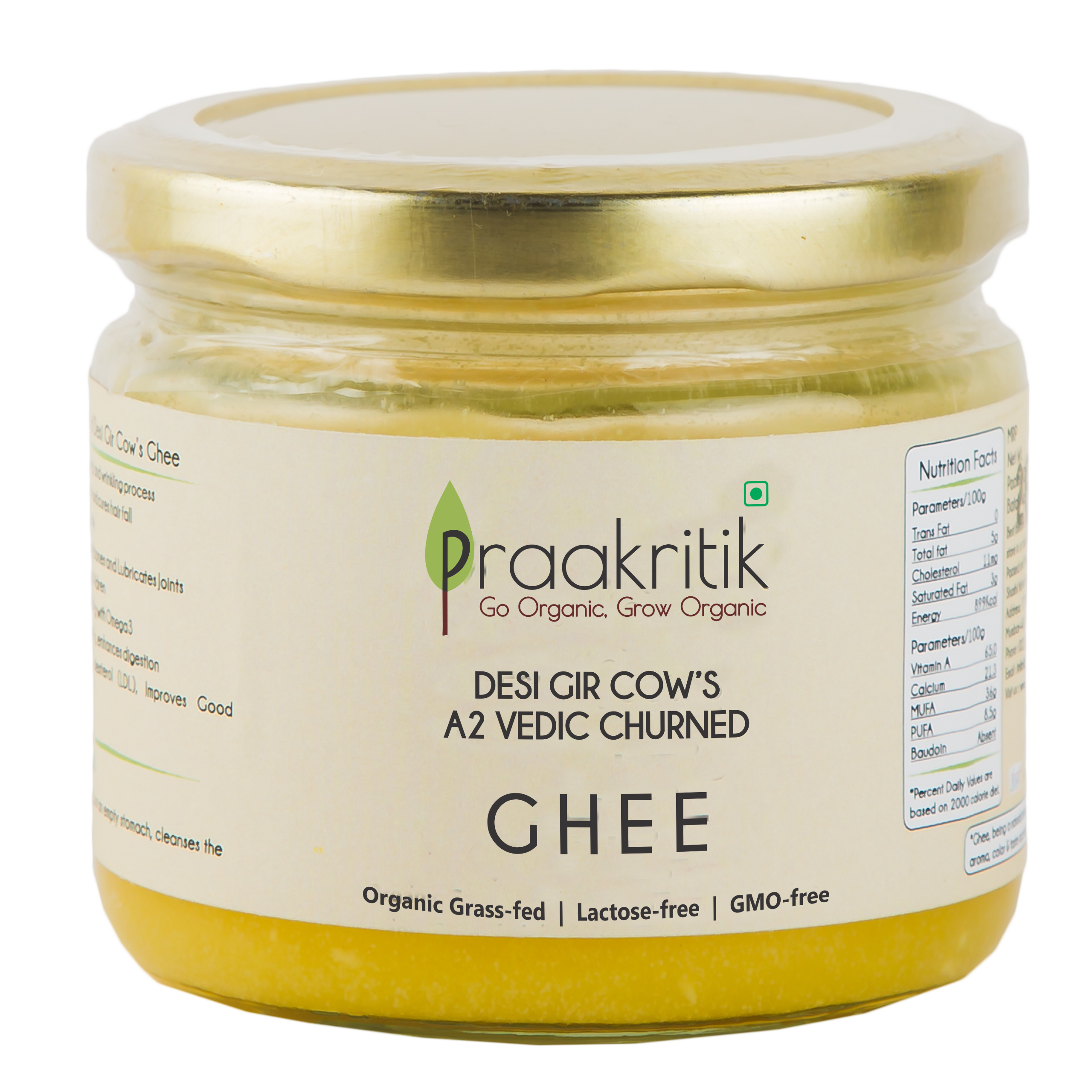 Praakritik A2 Bilona Gir Cow Ghee Vedic Churned