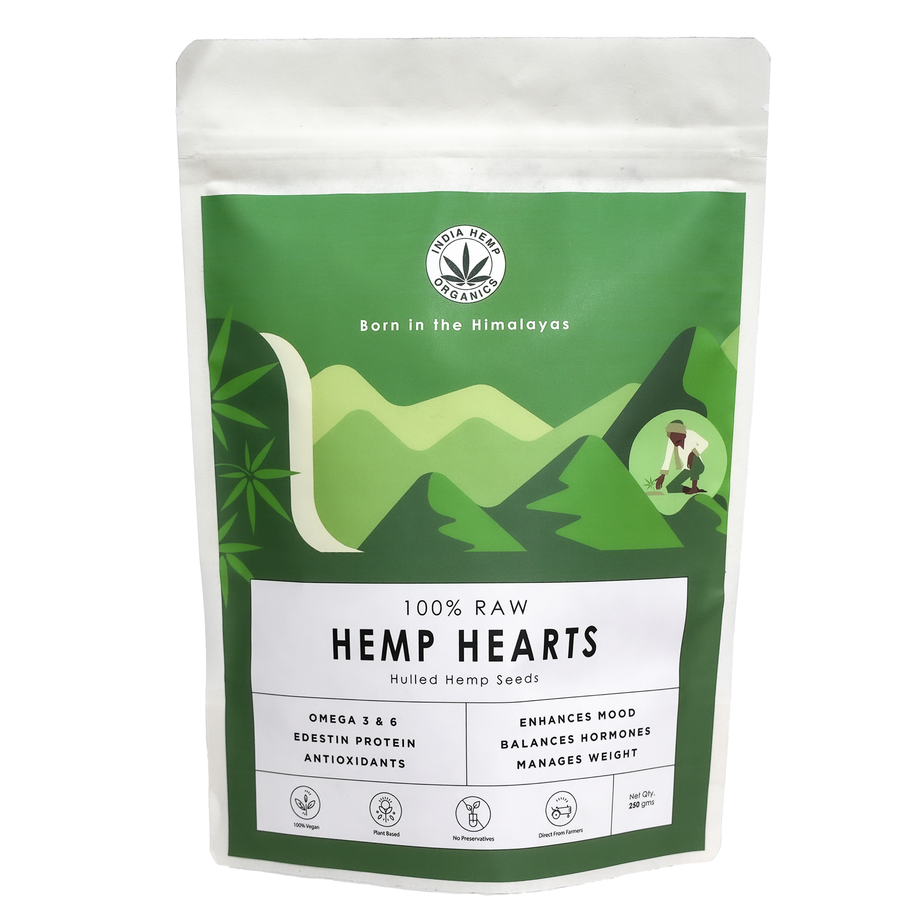 India Hemp Hemp Hearts 250grams