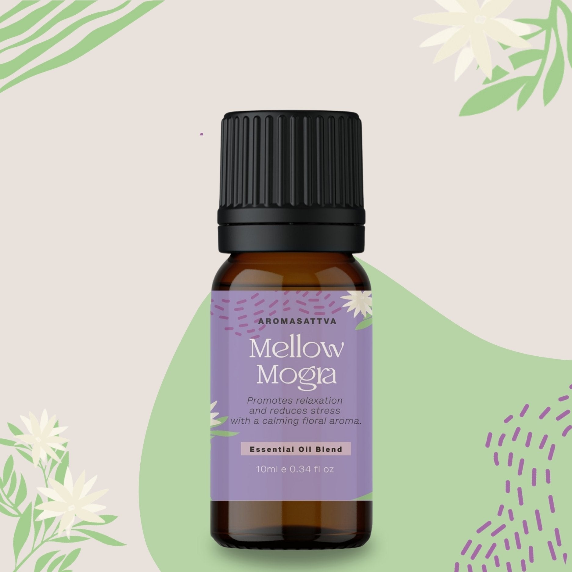 Aromasattva Essential Oil Blend-Mellow Mogra 10ml