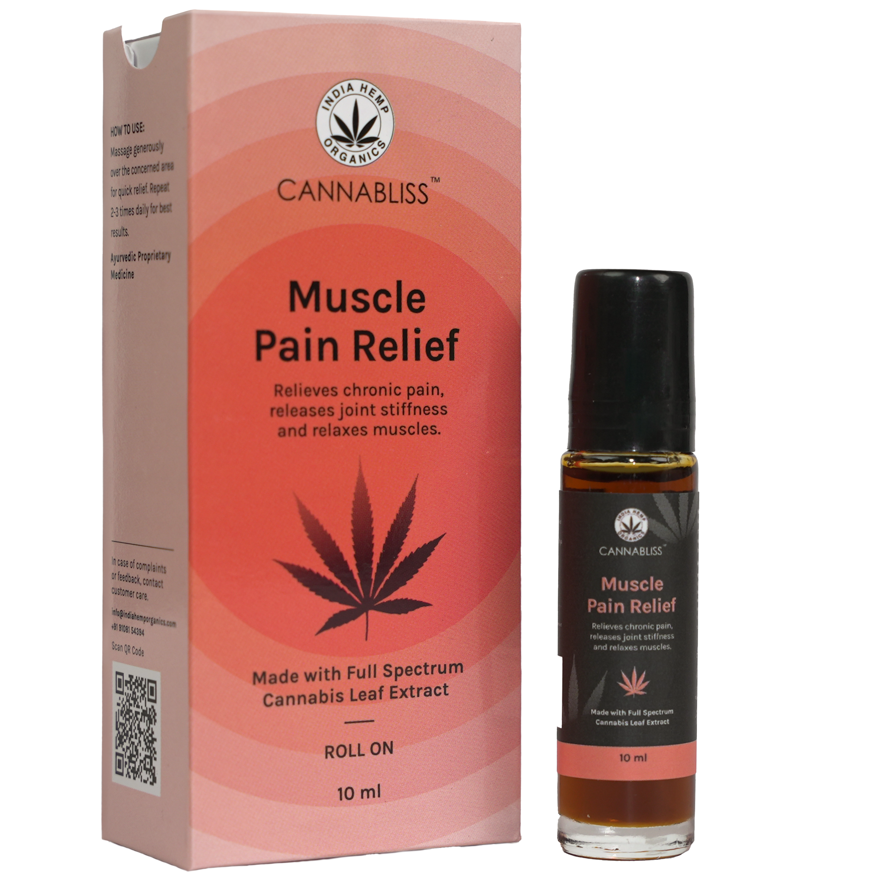 India Hemp Cannabliss Muscle Relief - 10 ML