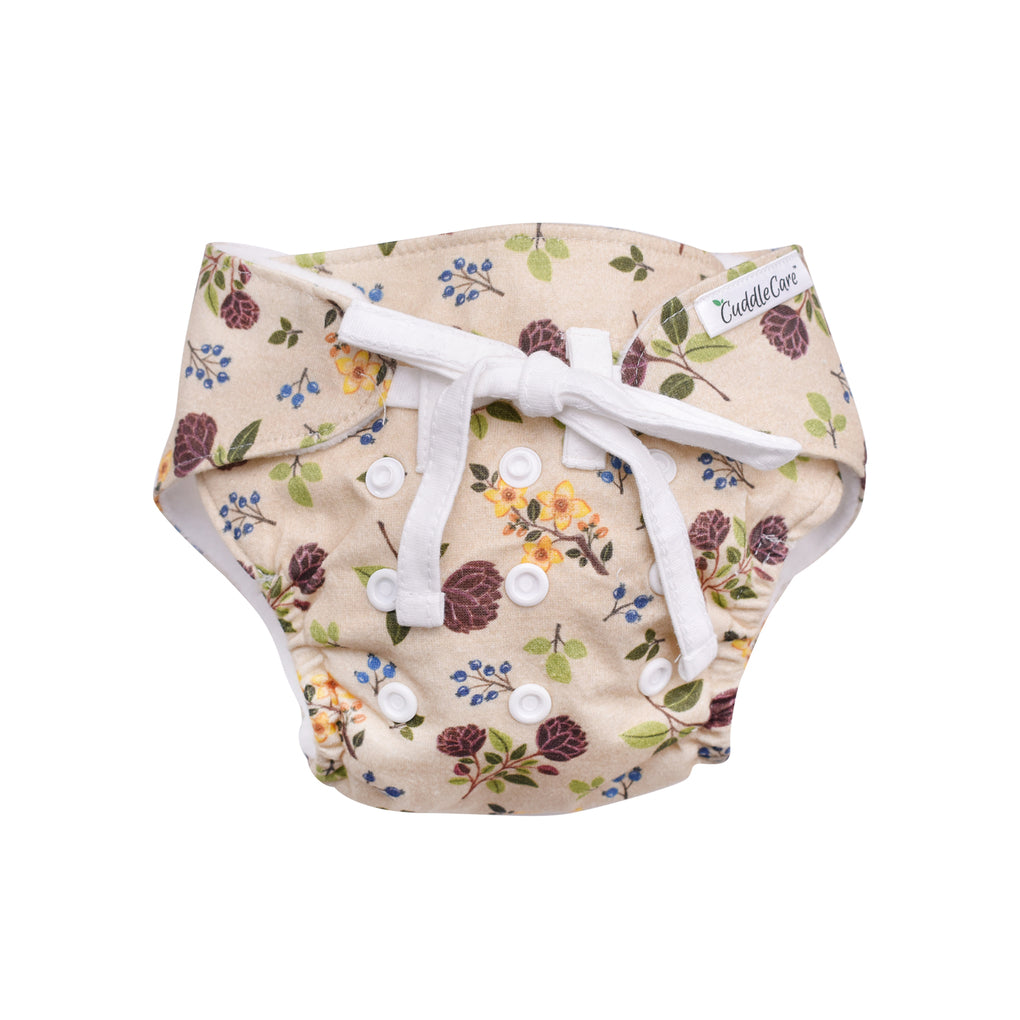Cuddle Care Duo Newborn Diaper wildflower