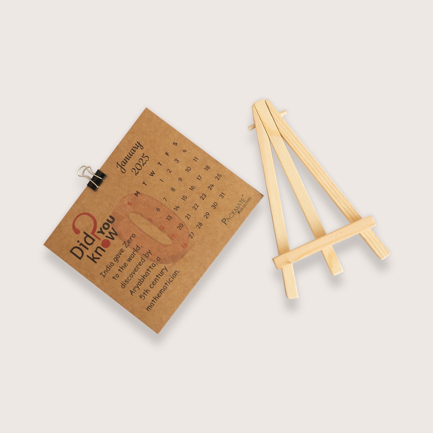 PackMate | 2025 Calender | Made of 100% Recycled Paper (Pack of 2)