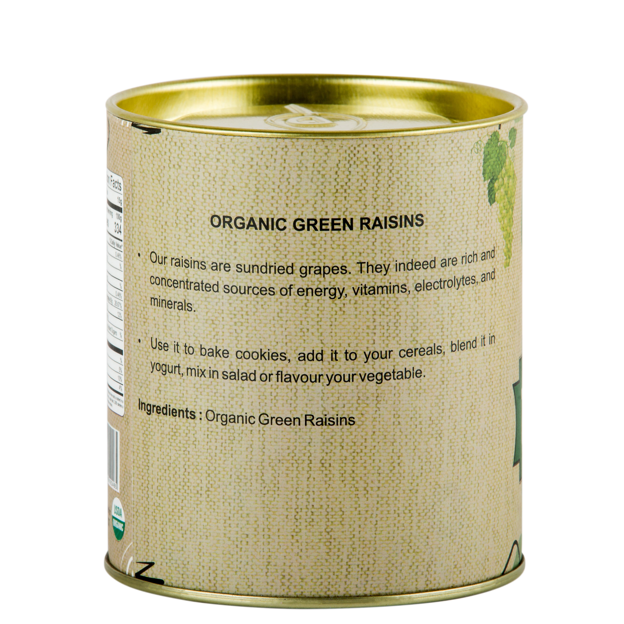 Praakritik Organic Green Raisins 200g