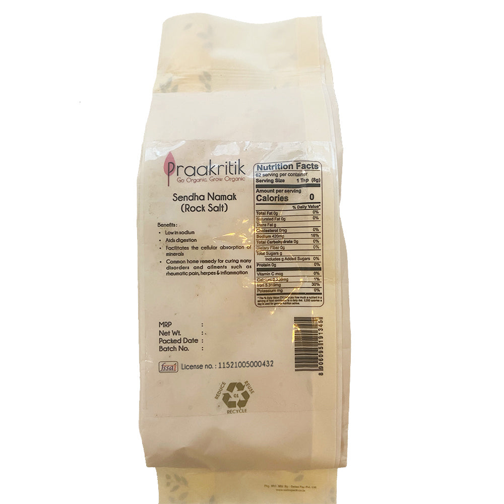 Praakritik Natural Rock Salt 500g