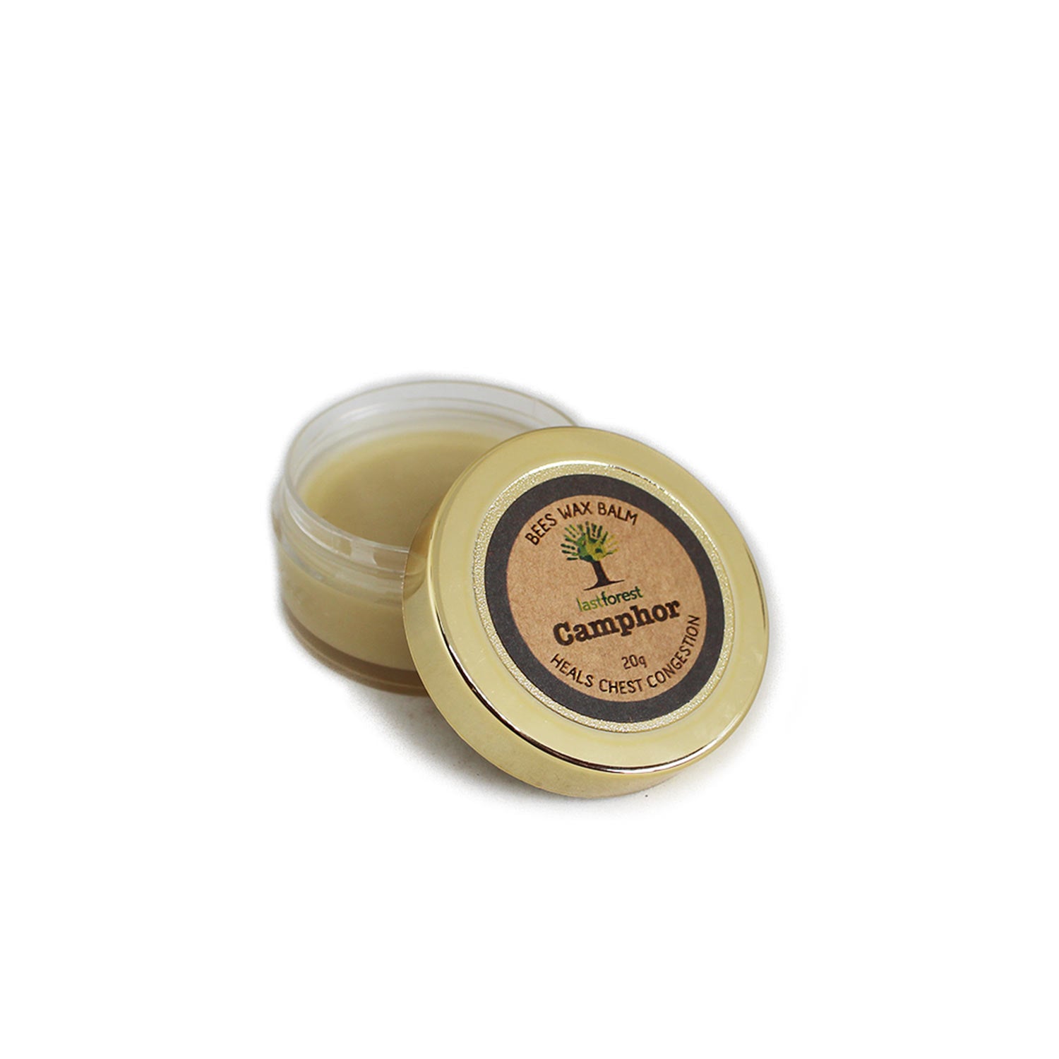 Last Forest Camphor Balm for relief from chest congestion, cold, allergies and sinus, 20g