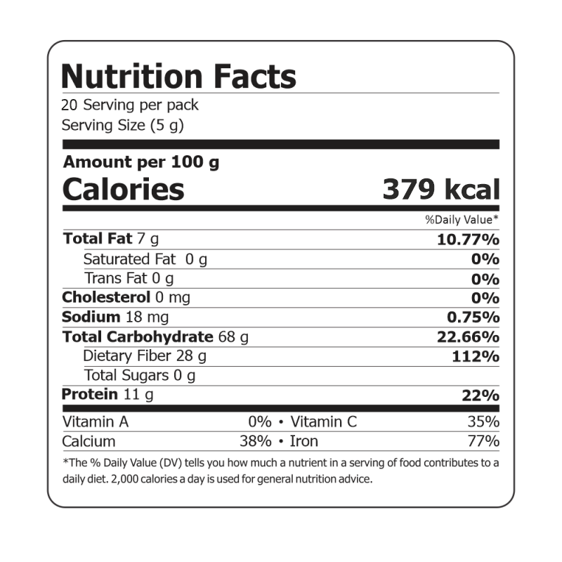 Just Organik Organic Black Cardamom 100g