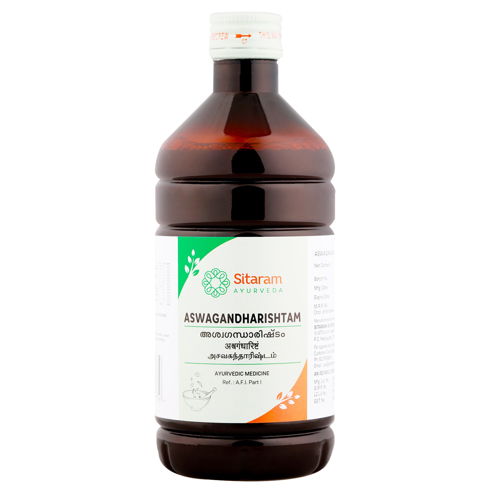 Sitaram Ayurveda Ashwagandharishtam 450Ml (Prescription Medication)