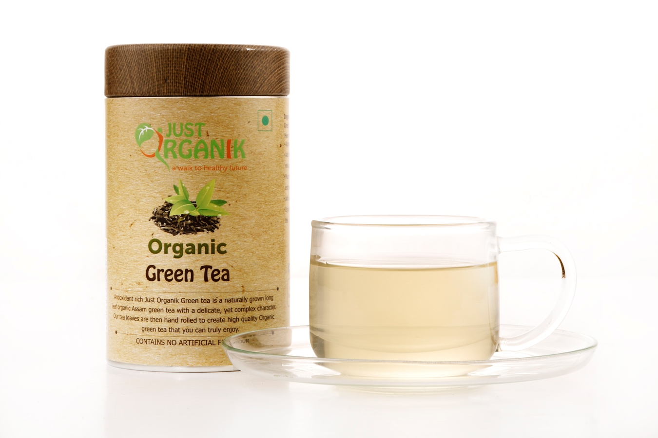 Just Organik Organic Green Tea (Full Leaves) 50g
