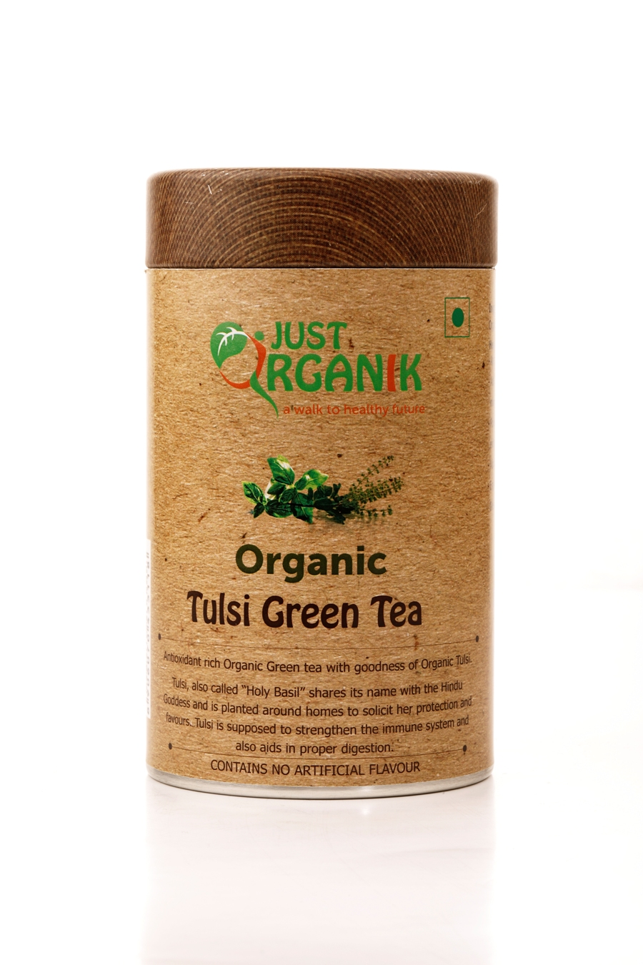 Just Organik Organic Tulsi-Green Tea 75g