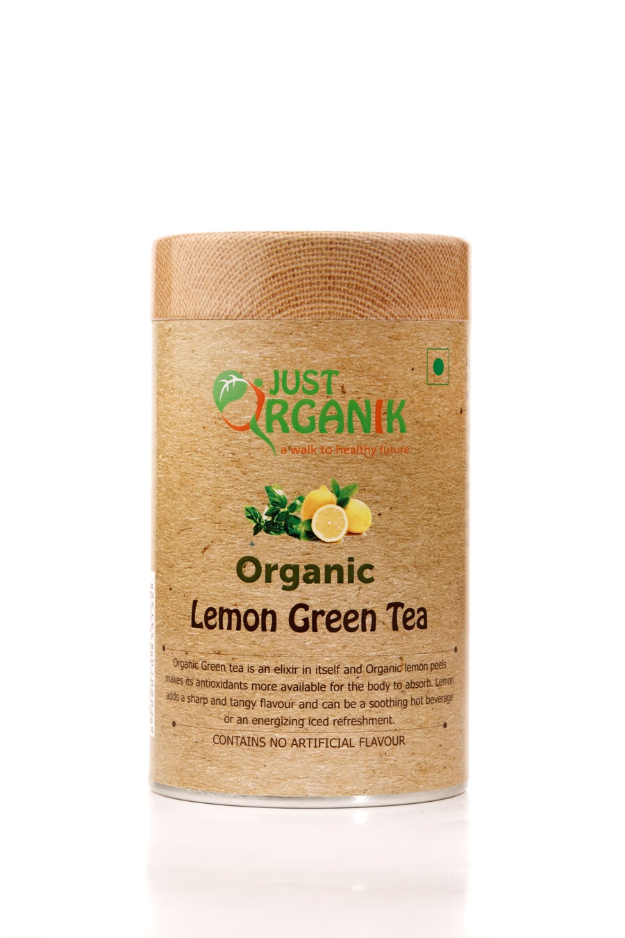 Just Organik Organic Lemon Green Tea 75g