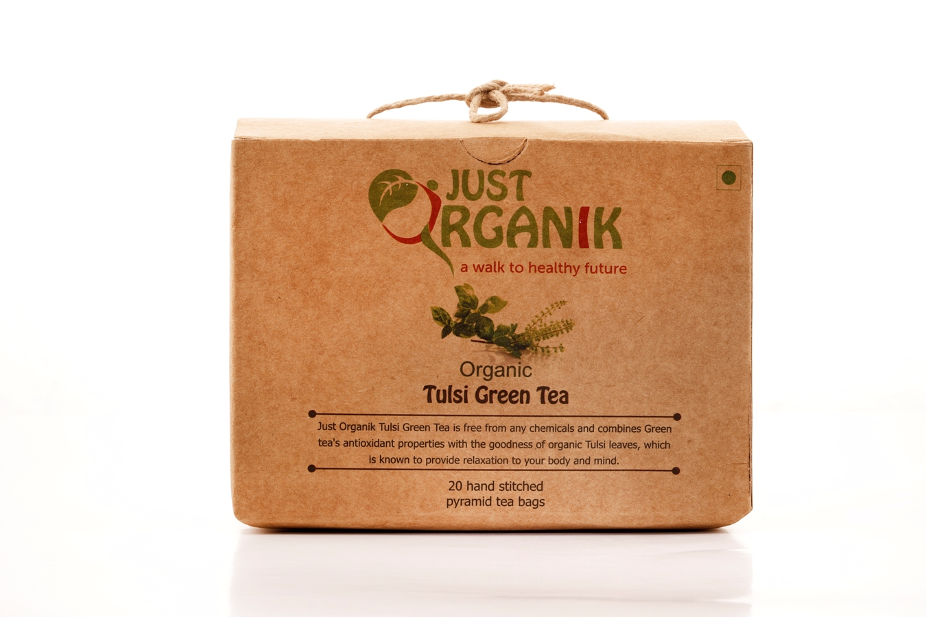 Just Organik Organic Tulsi-Green Tea 20 TEA BAGS