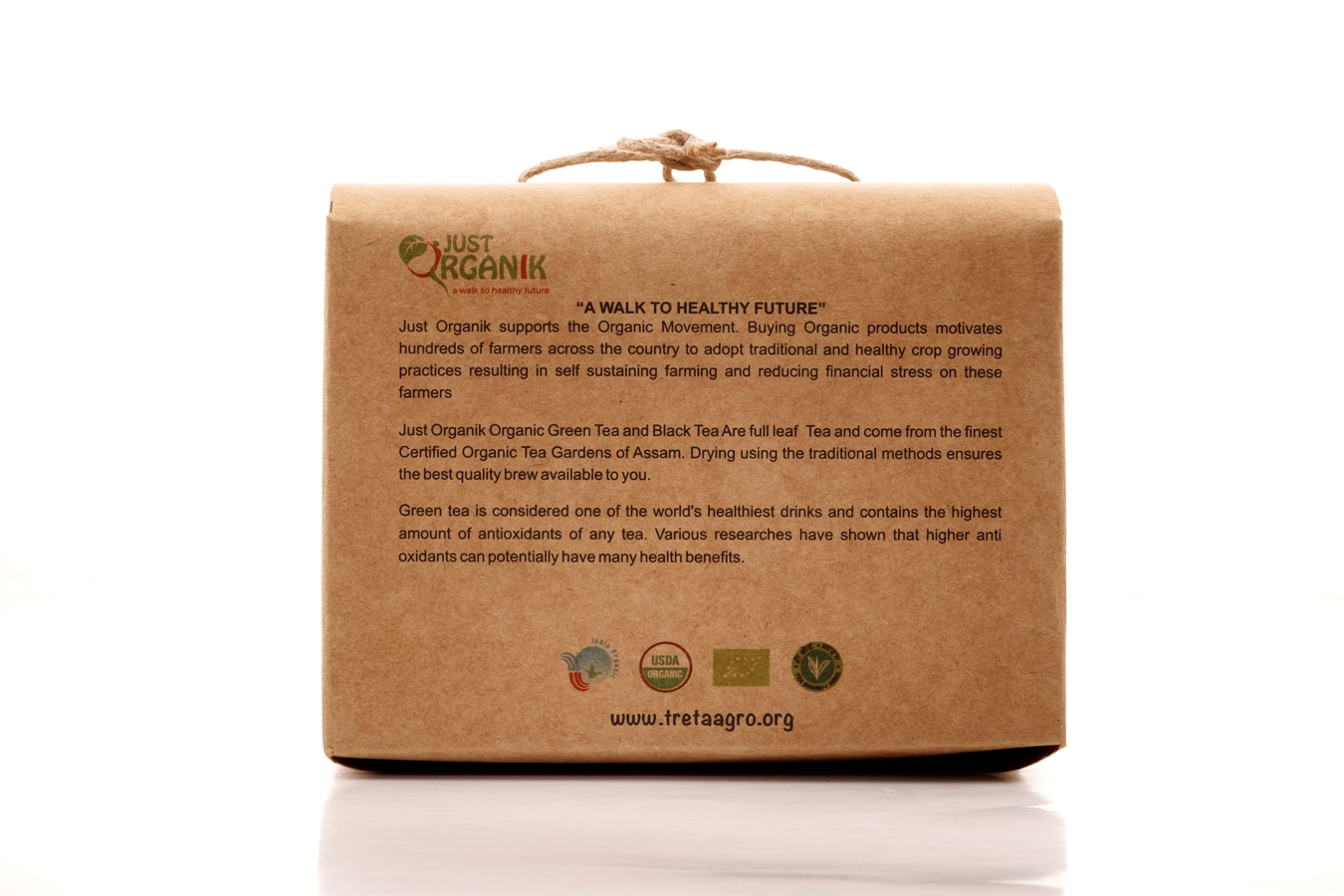 Just Organik Organic Tulsi-Green Tea 20 TEA BAGS