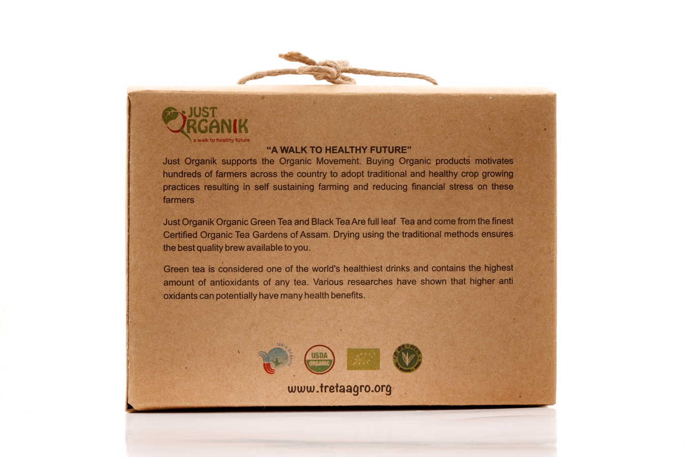 Just Organik Organic Ginger Tulsi Tea 20 TEA BAGS