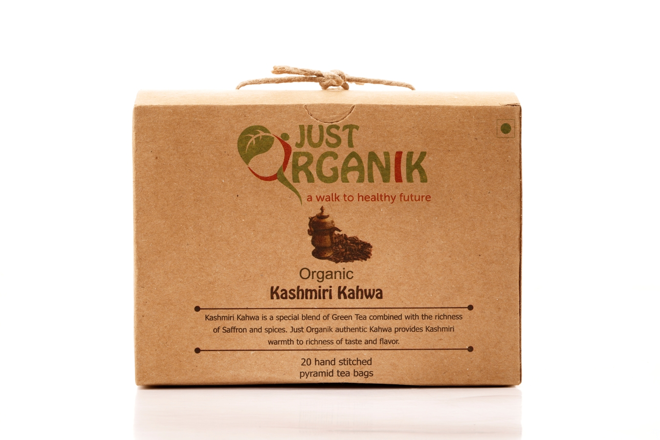 Just Organik Organic Kashmiri Kahwa Tea 20 TEA BAGS