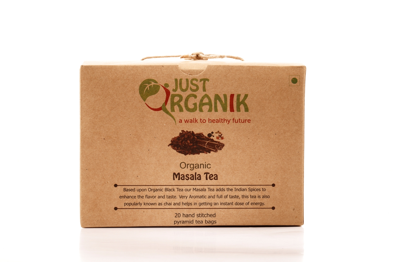 Just Organik Organic Masala Tea 20 TEA BAGS