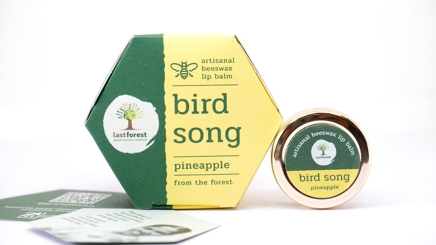 Last Forest Artisanal, Handmade Beeswax Lip Balm Pineapple