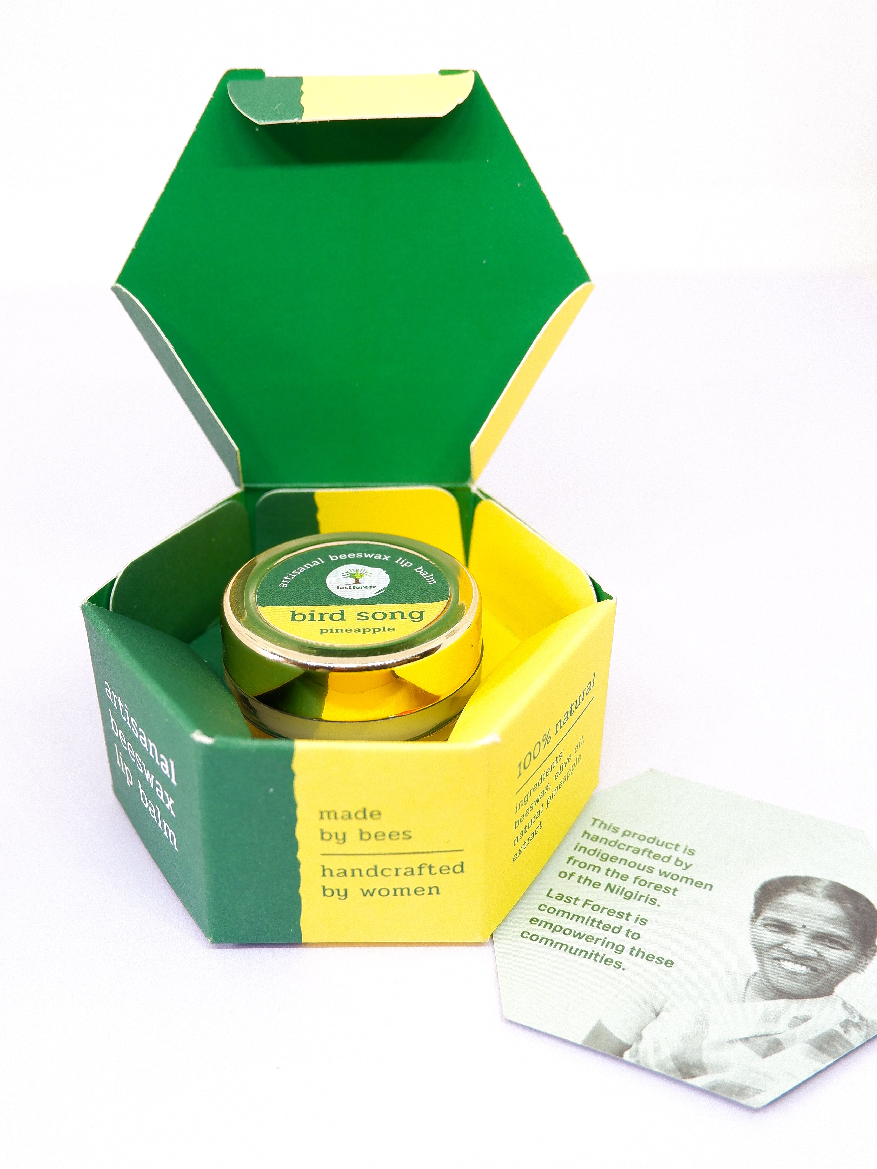 Last Forest Artisanal, Handmade Beeswax Lip Balm Pineapple