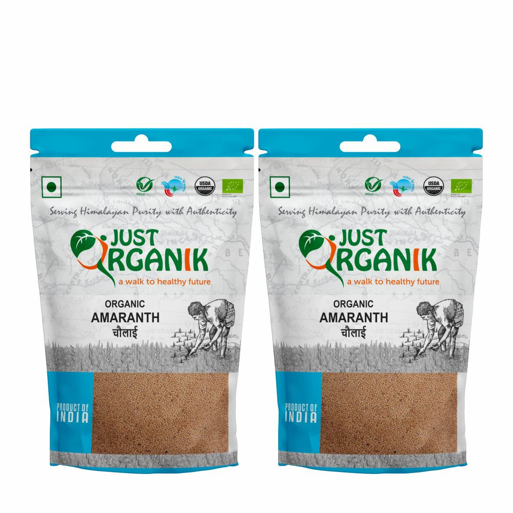 Just Organik Organic Amaranth 1kg(pack of 2, 2x500g)