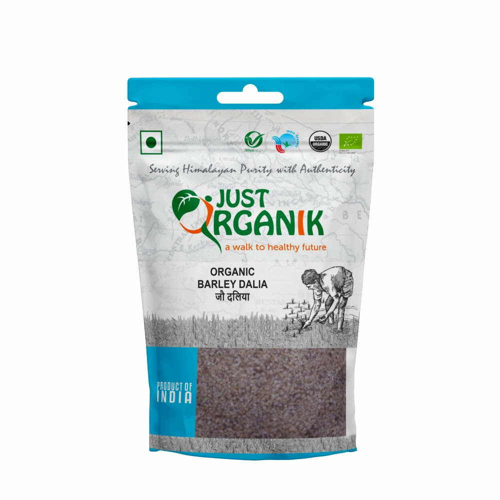 Just Organik Organic Barley Dalia 1.5kg(pack of 3, 3x500g)