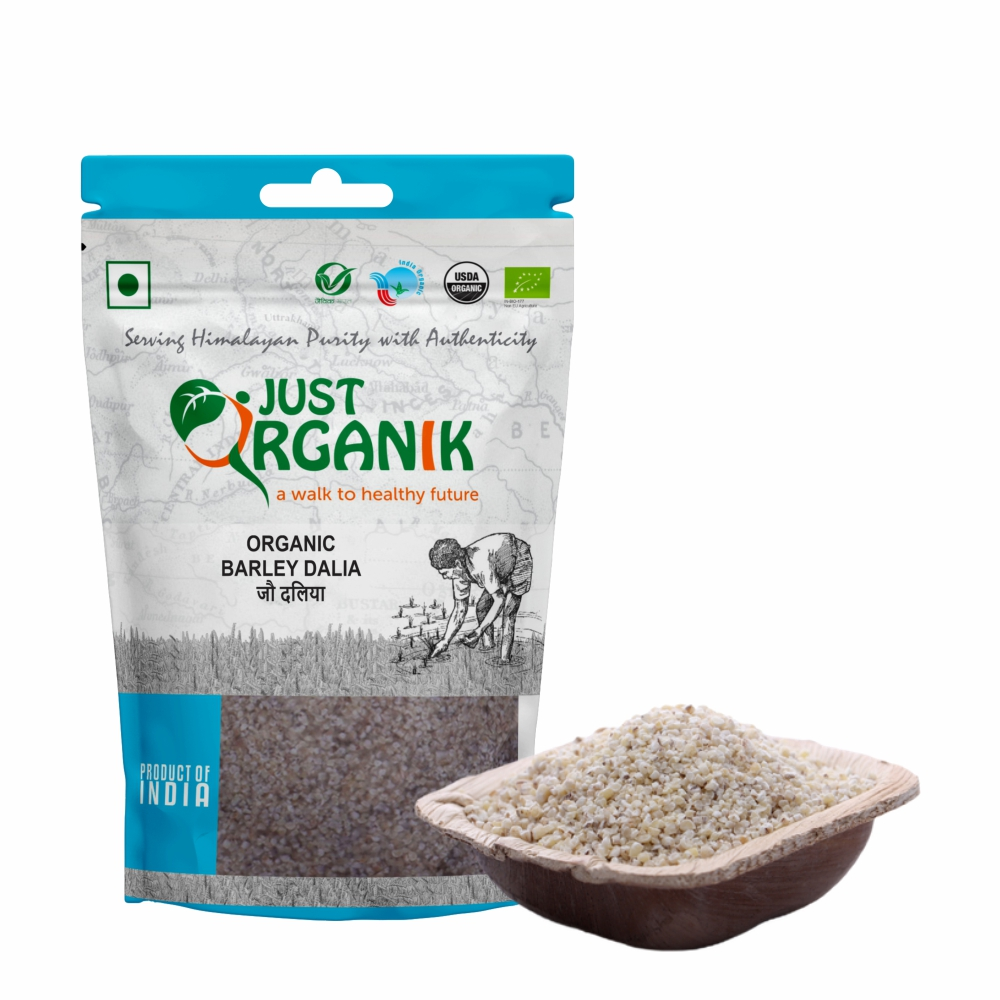 Just Organik Organic Barley Dalia 1.5kg(pack of 3, 3x500g)