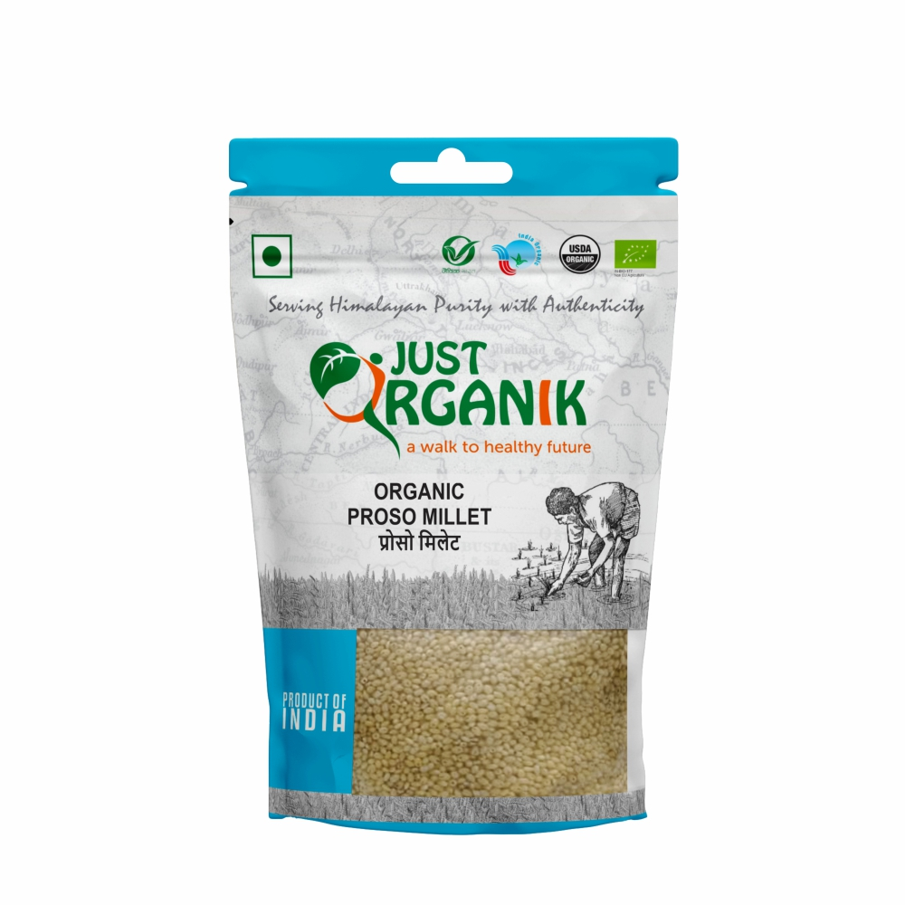 Just Organik Organic Proso Millet 1kg (pack of 2, 2x500g)