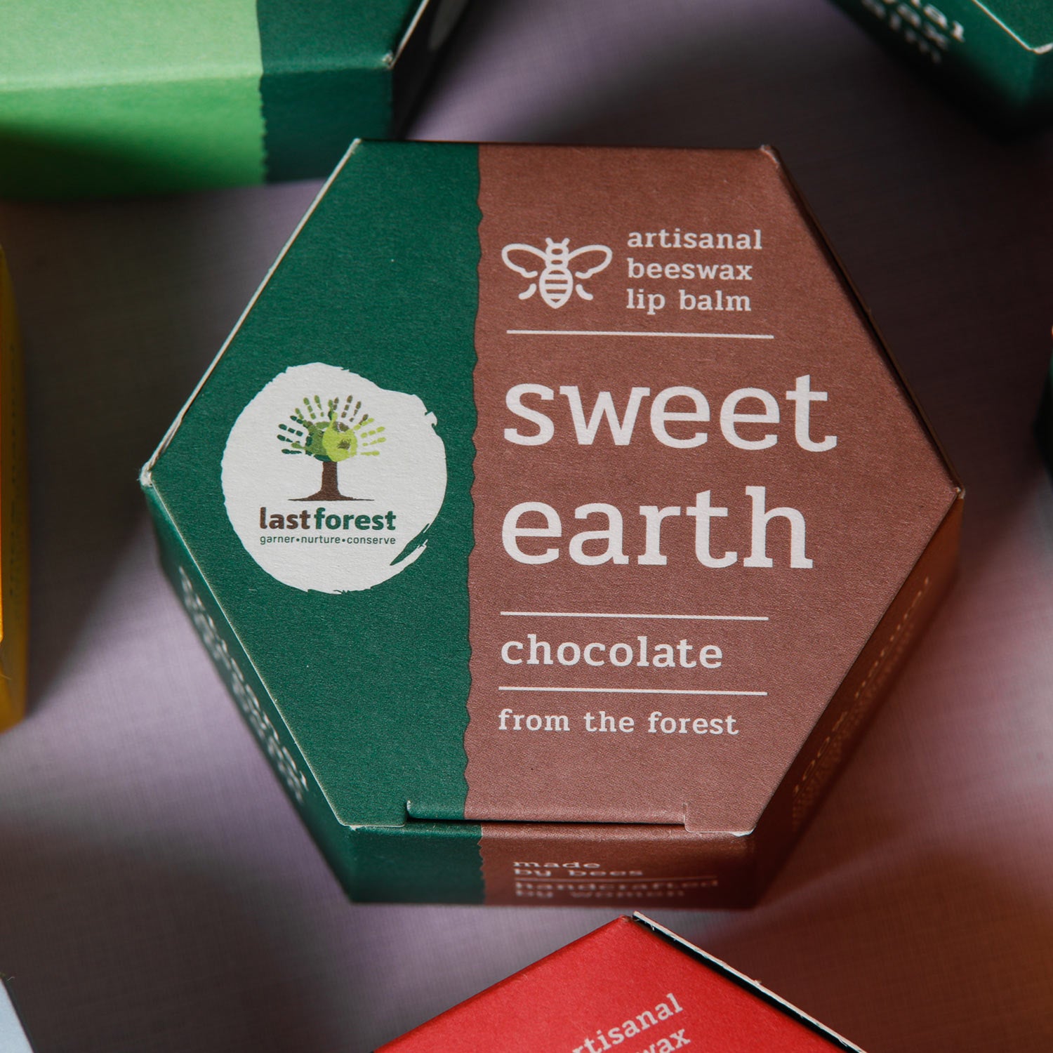 Last Forest Artisanal, Handmade Beeswax Lip Balm Chocolate