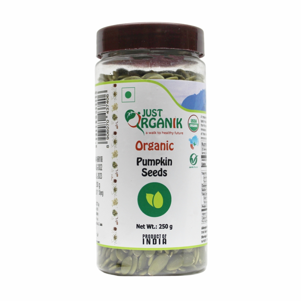 Just Organik Organic Pumpkin Seeds 250g