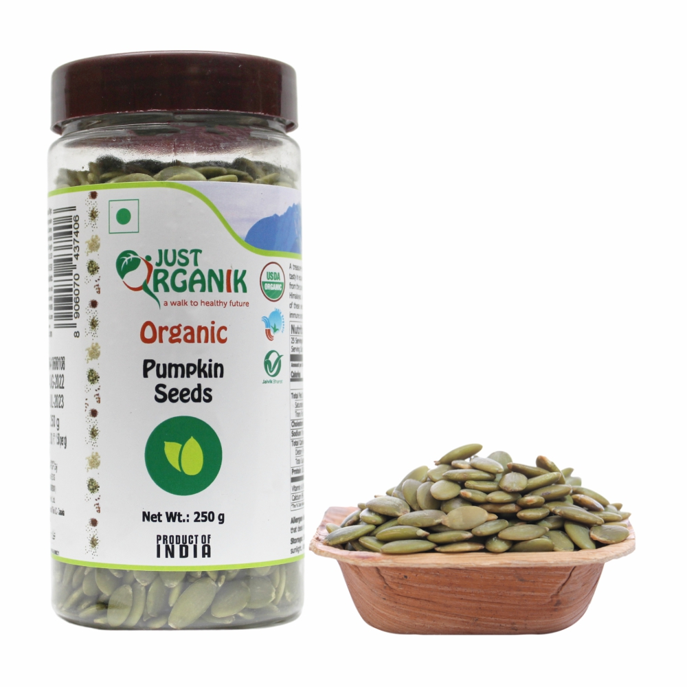 Just Organik Organic Pumpkin Seeds 250g