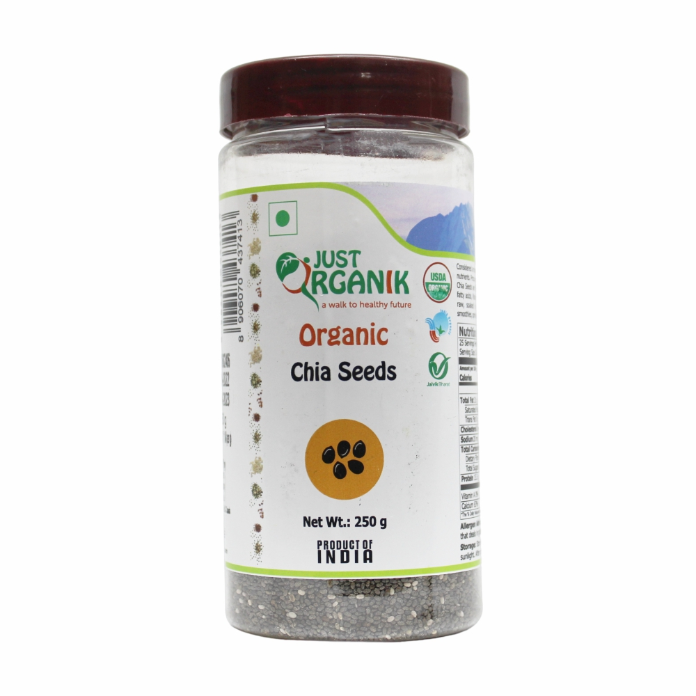 Just Organik Organic Chia Seeds 250g