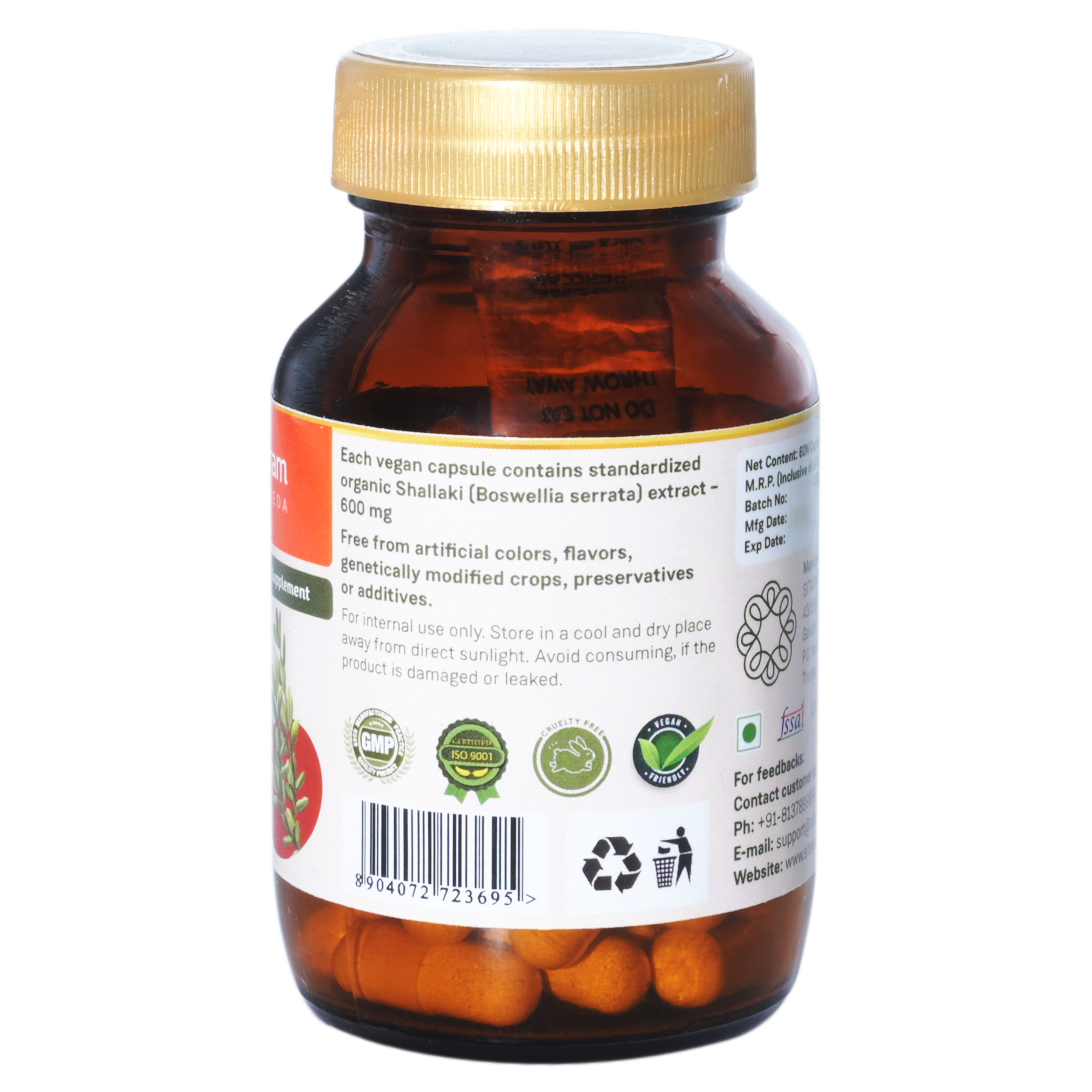 Sitaram Ayurveda Shallaki Capsule 60Nos (Prescription Medication)