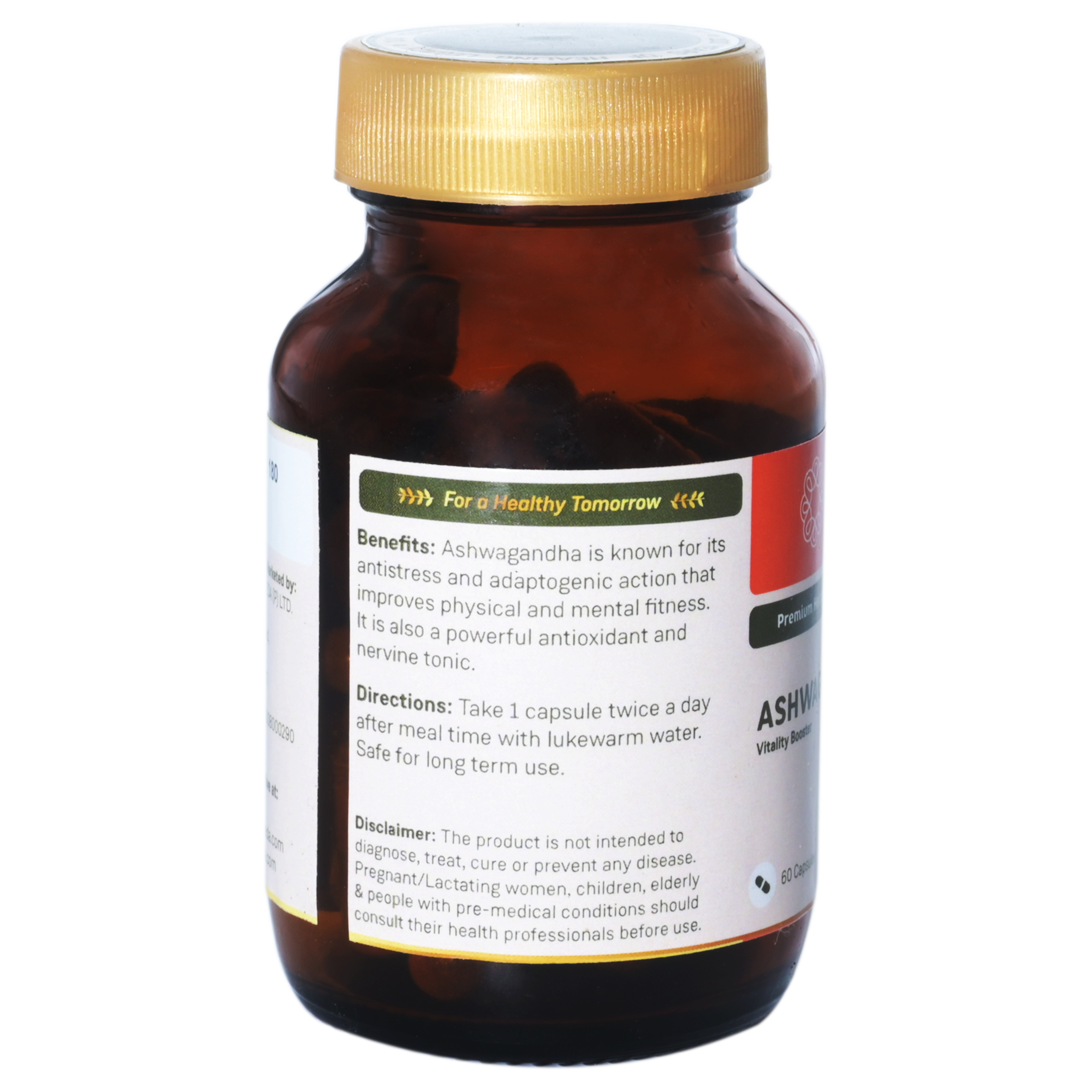 Sitaram Ayurveda Ashwagandha Capsules 60Nos (Prescription Medication)