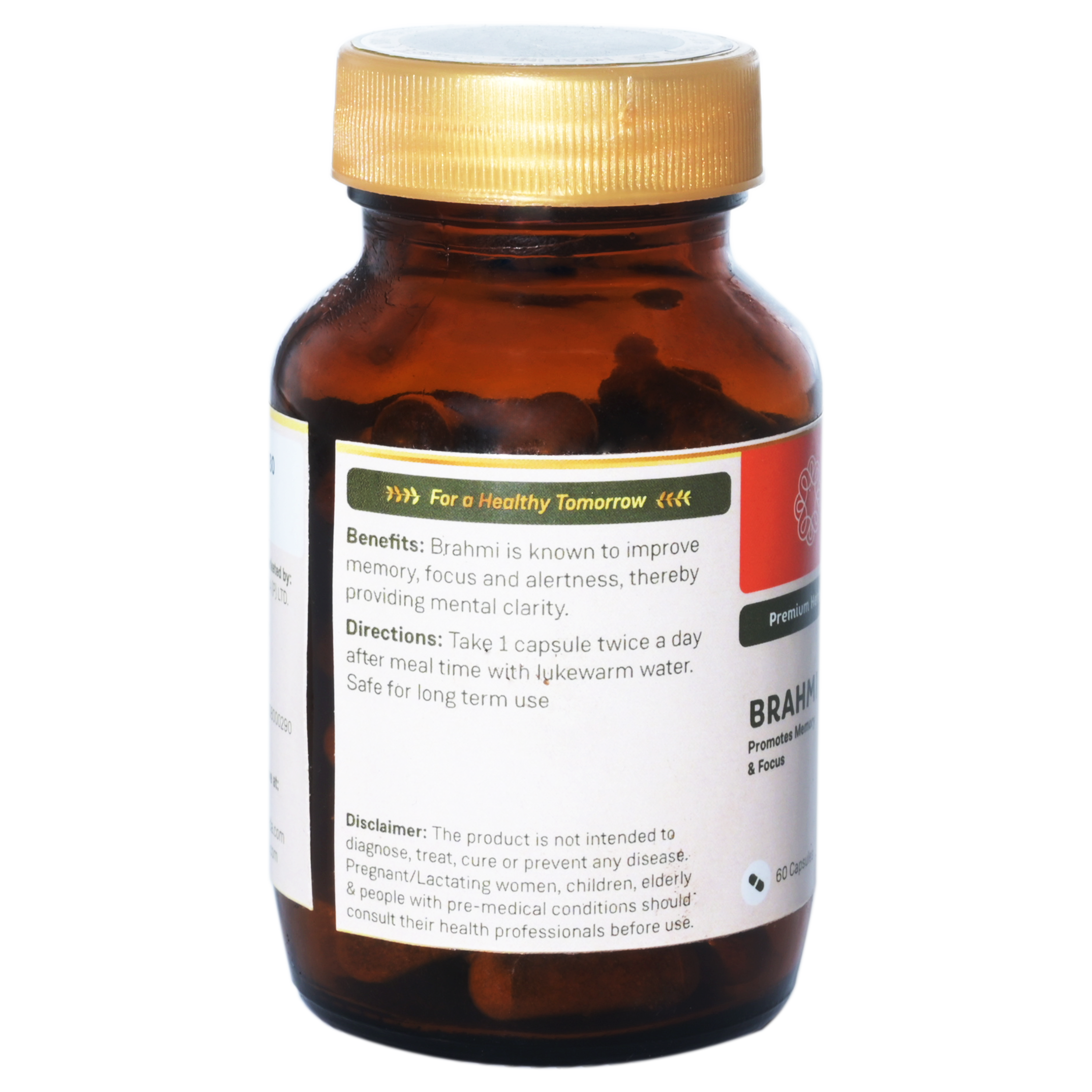 Sitaram Ayurveda Brahmi Capsule 60Nos (Prescription Medication)