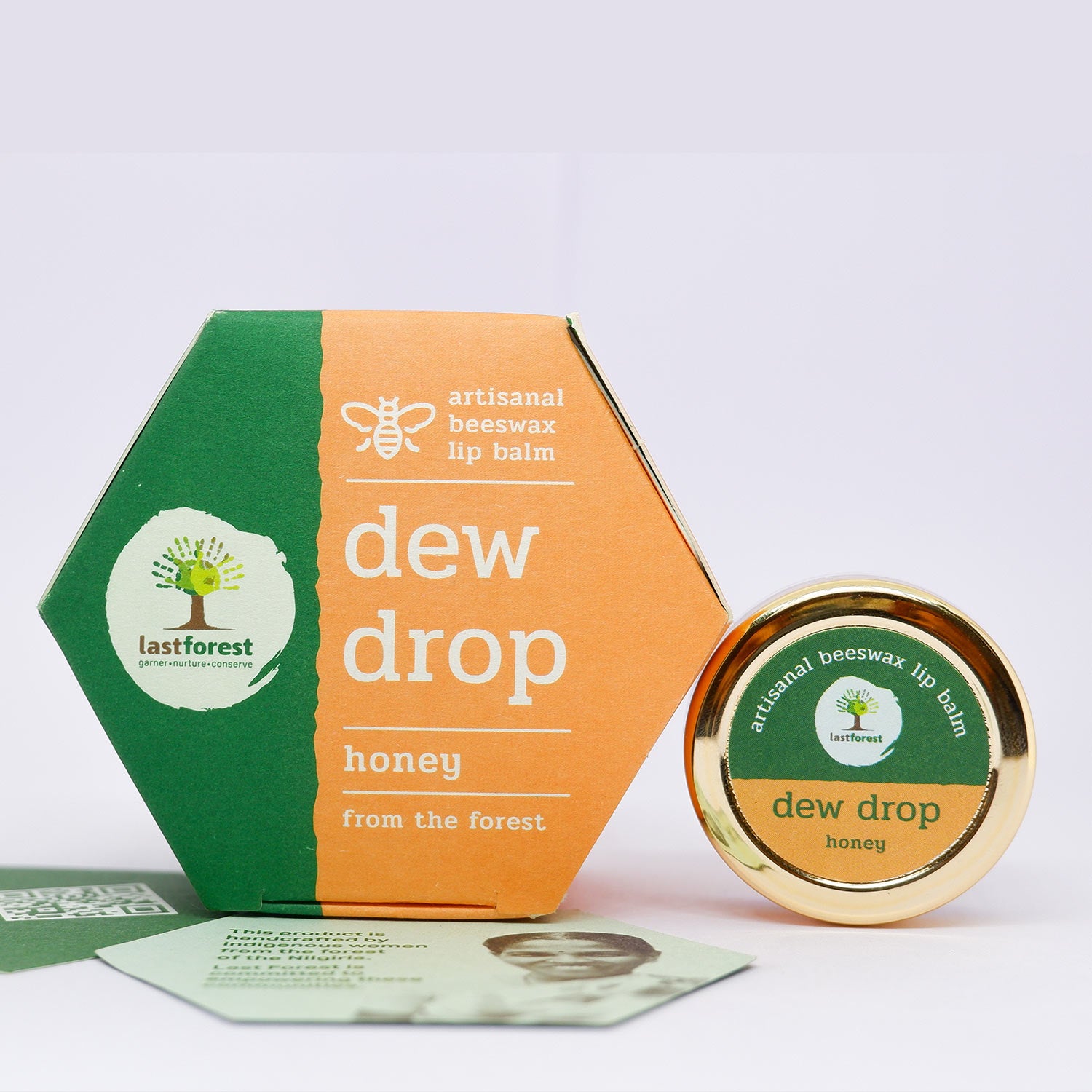 Last Forest Artisanal, Handmade Beeswax Lip Balm Honey