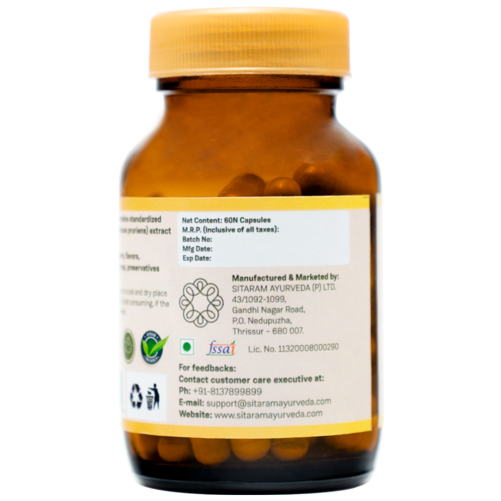 Sitaram Ayurveda Kapikachu Capsule 60Nos (Prescription Medication)