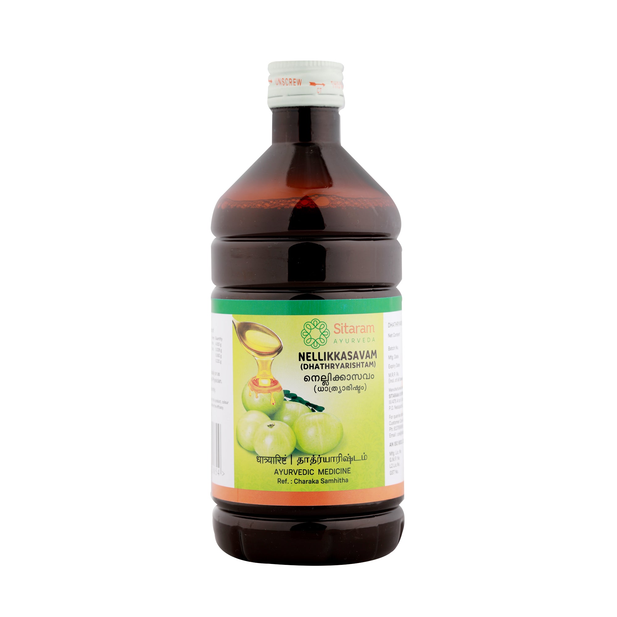 Sitaram Ayurveda Dathriarishtam(Nellicka) 450 Ml - Pack of 3 (Prescription Medication)