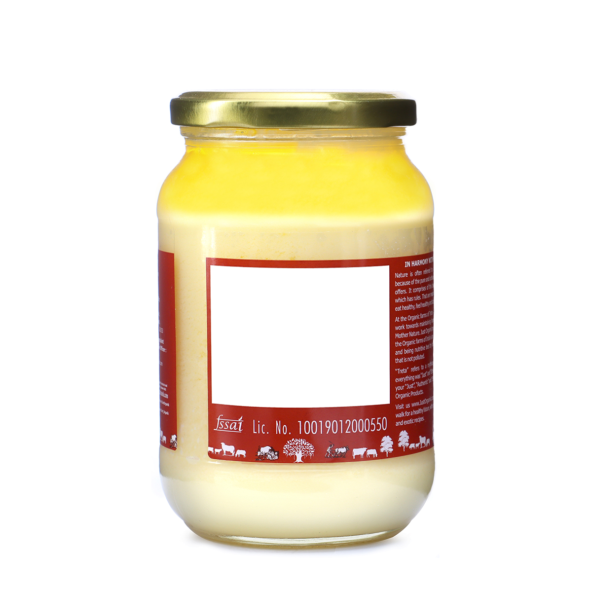 Just Organik Organic Cow Desi Ghee/ Tuppa 500ml