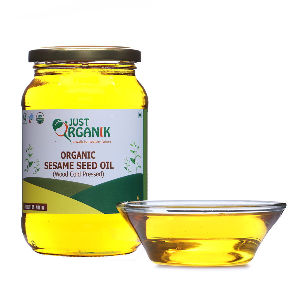 Just Organik Organic Sesame Oil White 500ml