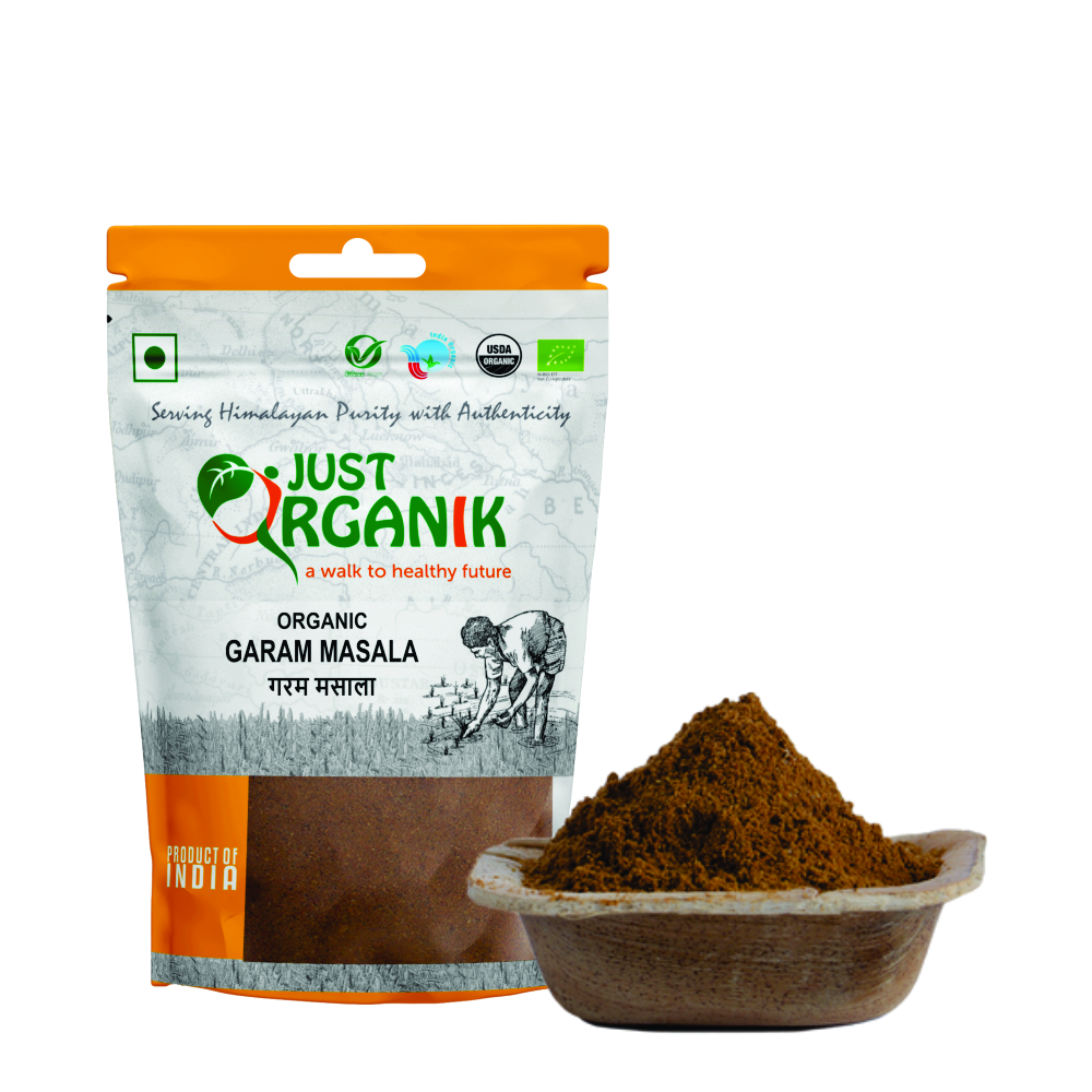 Just Organik Organic Garam Masala 200g (pack of 2, 2x100g)