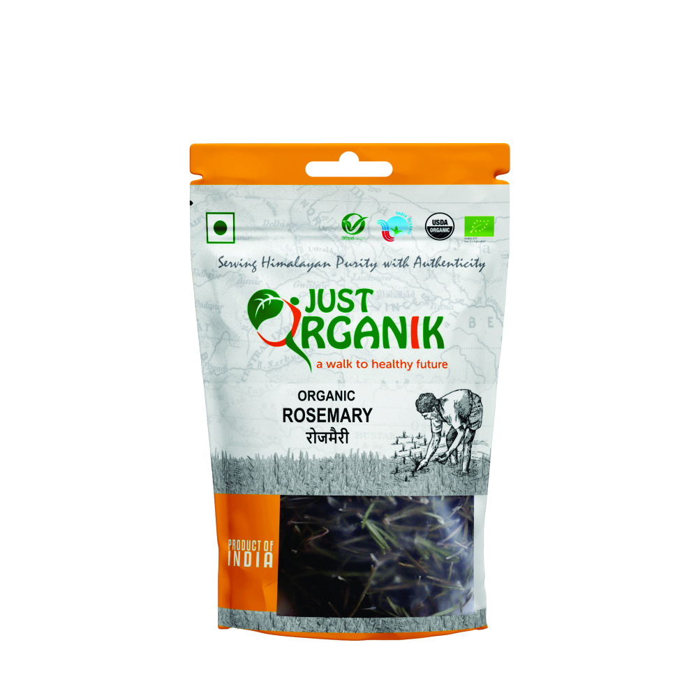 Just Organik Organic Rosemary 80g (pack of 4, 4x20g)